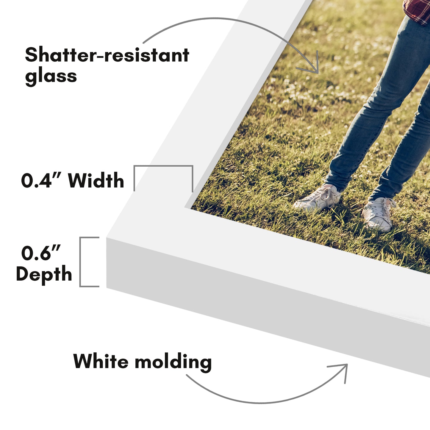 Diploma Frame | Thin Border | Shatter-Resistant Glass | Certificate Display