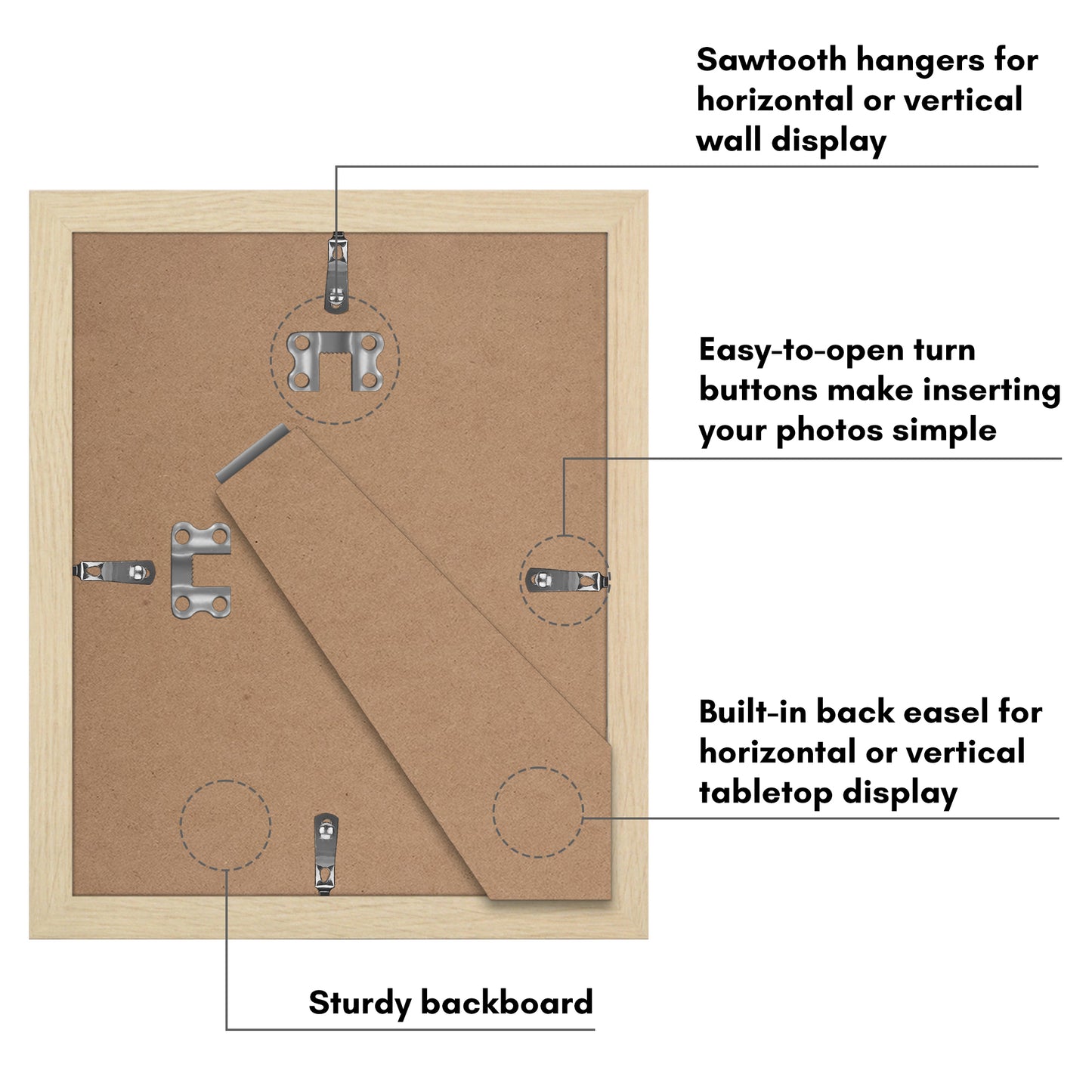 Set of 2 - Classic Gallery Picture Frame with Mat | Galleria Collection