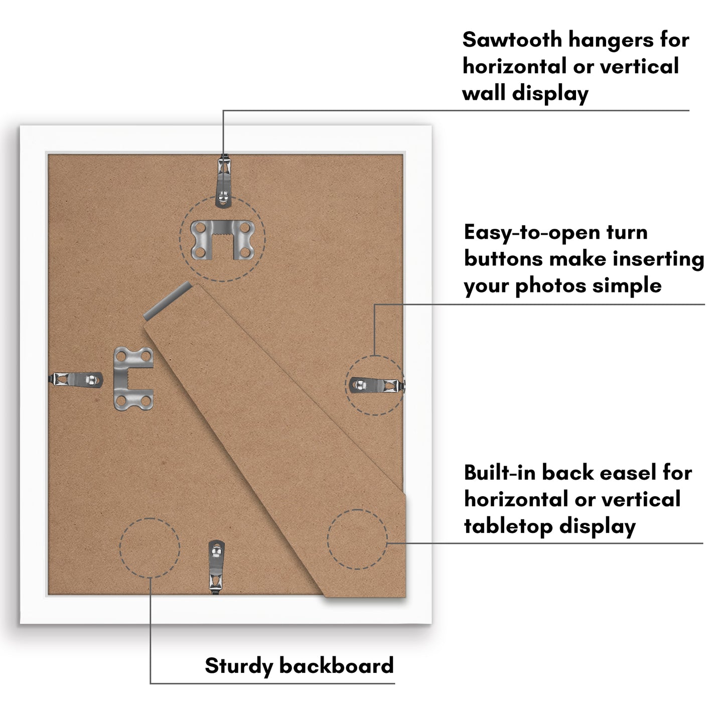 Set of 2 - Classic Gallery Picture Frame with Mat | Galleria Collection