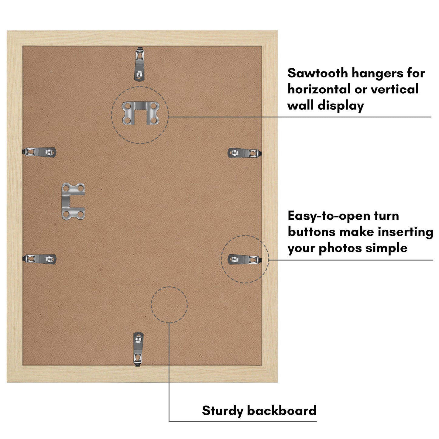 Set of 2 - Classic Gallery Picture Frame with Mat | Galleria Collection