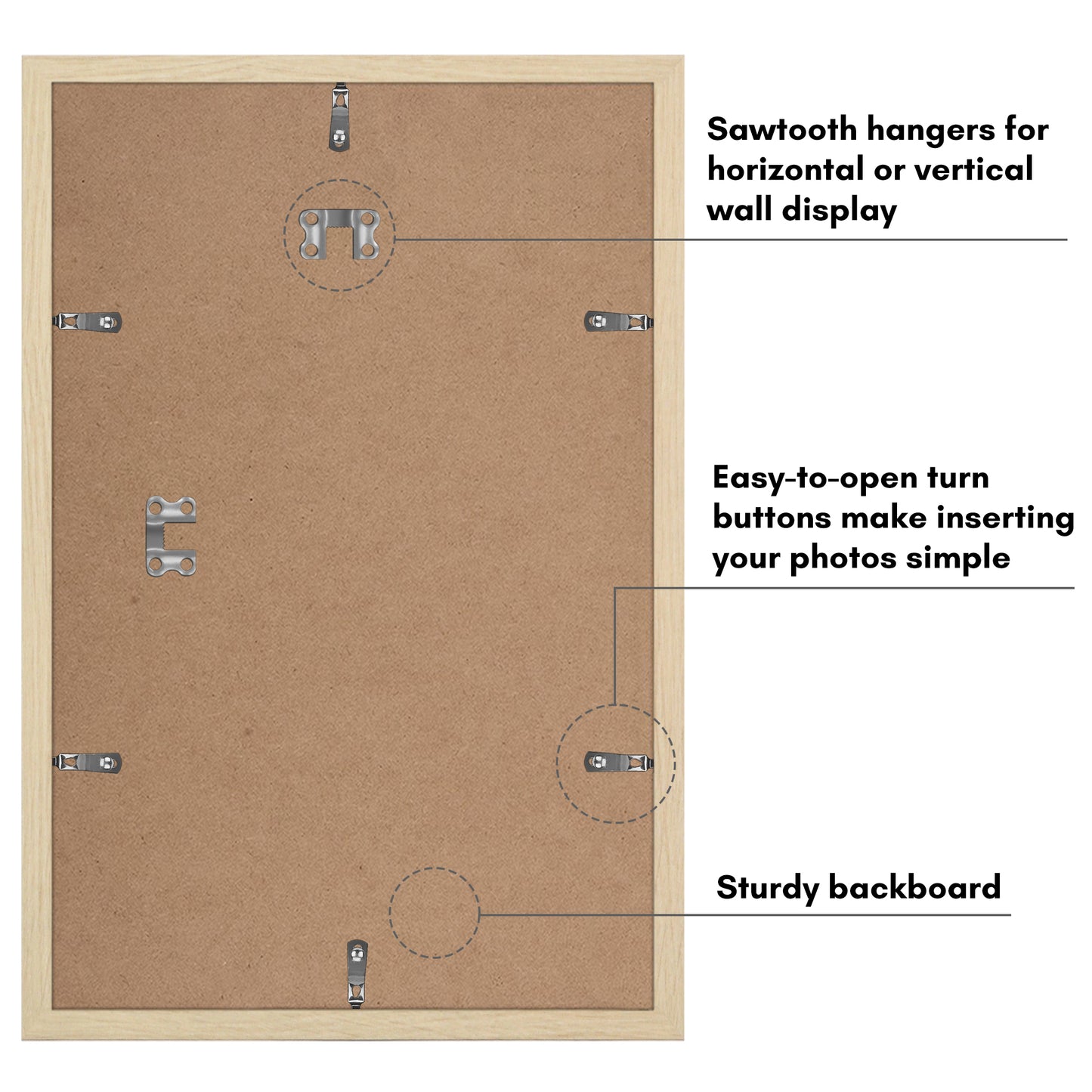 Set of 2 - Classic Gallery Picture Frame with Mat | Galleria Collection