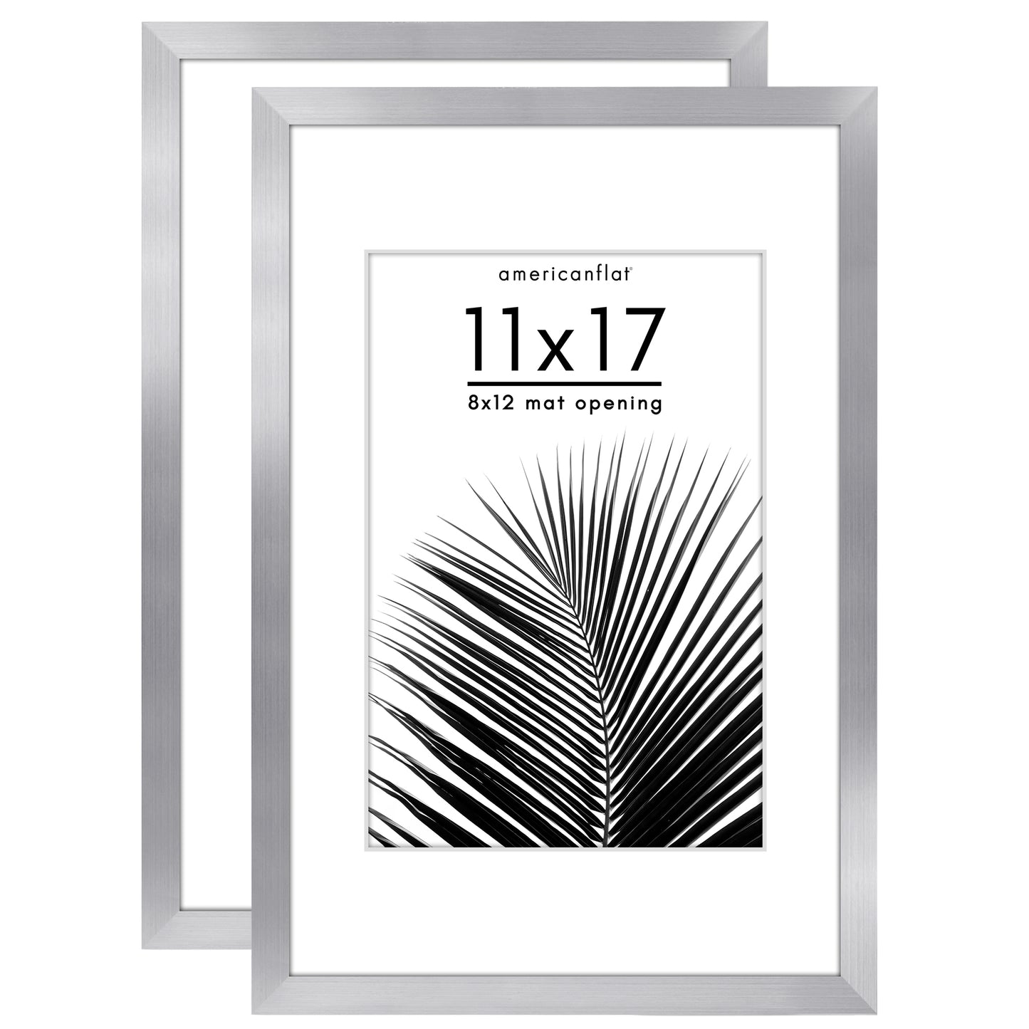 Picture Frame 2 Pack | With Mat | Protective Plexiglass Cover | Wall Decor
