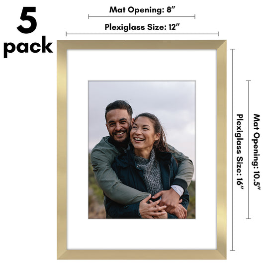 Picture Frame - Set of 5 Frames - Variety of Sizes and Colors
