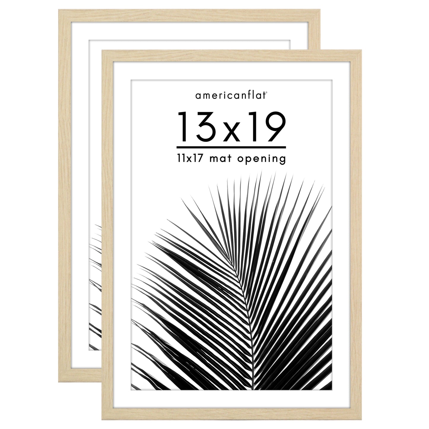 Picture Frame 2 Pack | With Mat | Protective Plexiglass Cover | Wall Decor