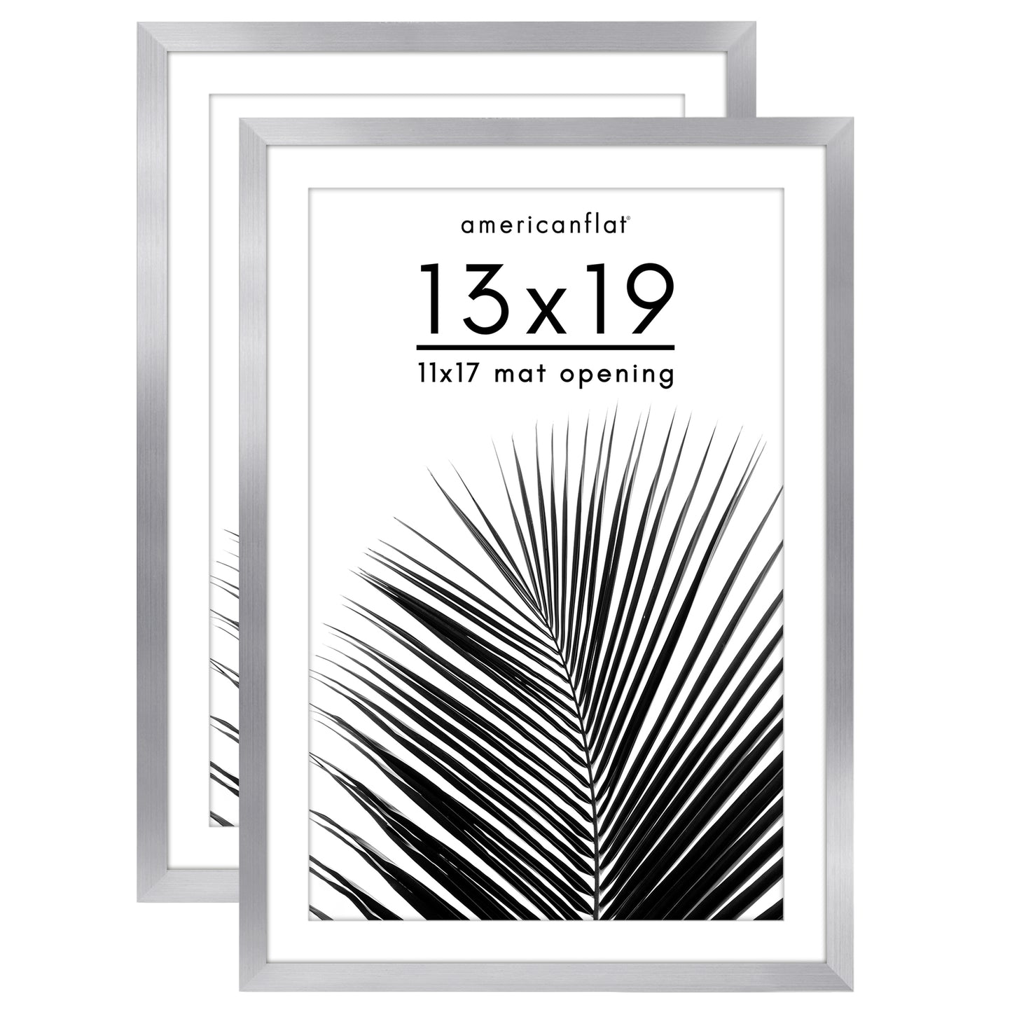 Picture Frame 2 Pack | With Mat | Protective Plexiglass Cover | Wall Decor