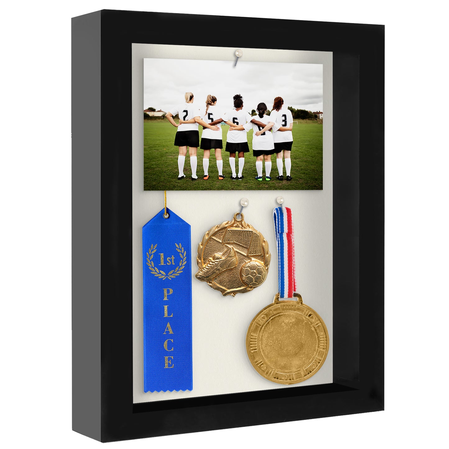 Shadow Box Frame | Deep Display | Shatter-Resistant Glass | Wall Decor