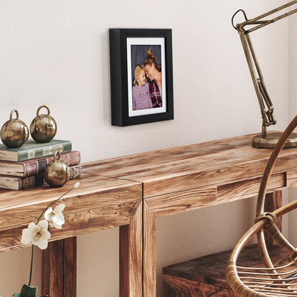 Picture Frame | Gallery Style | With Mat | Protective Glass | Wall Art Display
