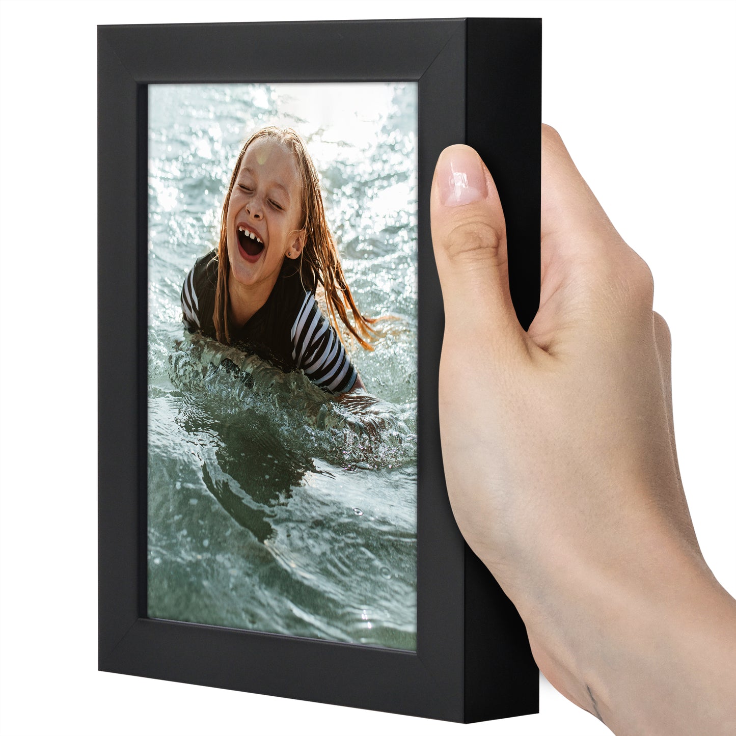 Deep Molding Picture Frame | Americanflat | No Mat | Modern - Premium Quality