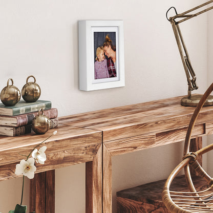 Picture Frame | Gallery Style | With Mat | Protective Glass | Wall Art Display