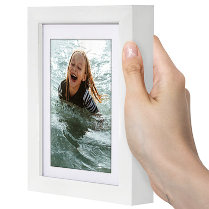 Picture Frame | Gallery Style | With Mat | Protective Glass | Wall Art Display