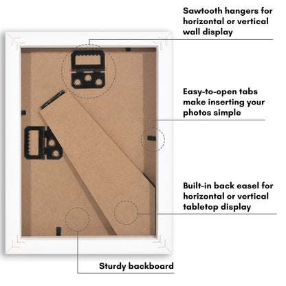 Picture Frame | Gallery Style | Secure Artwork and Photos | Wall Art Decor