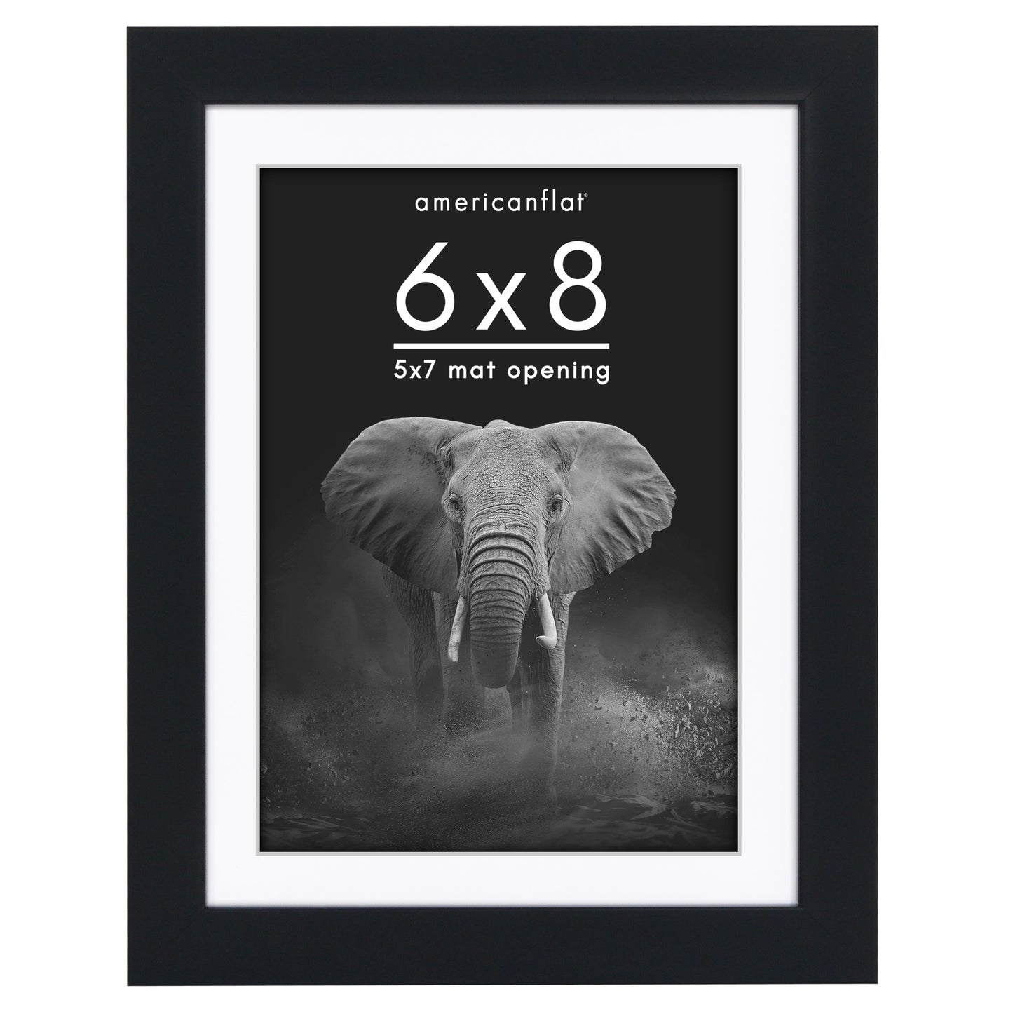 Picture Frame | Gallery Style | With Mat | Protective Glass | Wall Art Display
