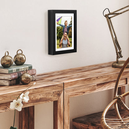 Picture Frame | Gallery Style | With Mat | Protective Glass | Wall Art Display