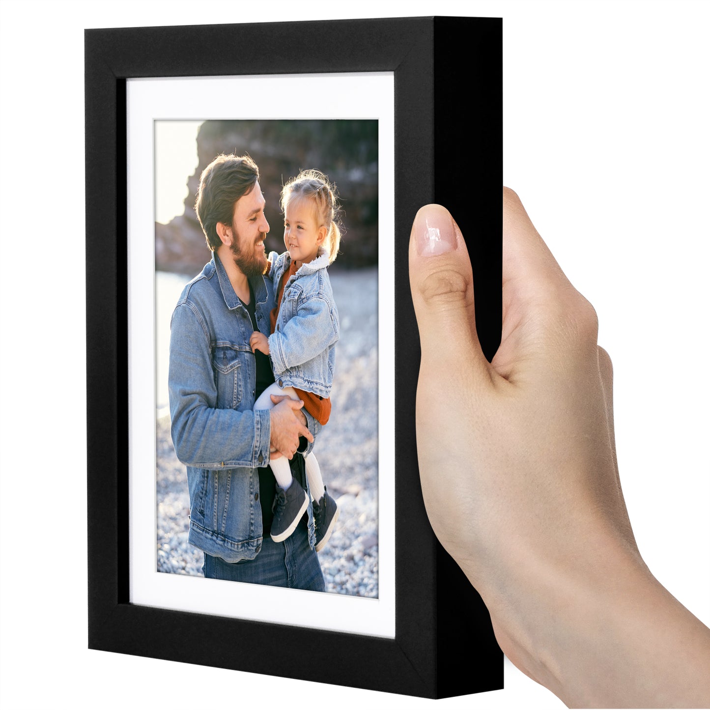Picture Frame | Gallery Style | With Mat | Protective Glass | Wall Art Display