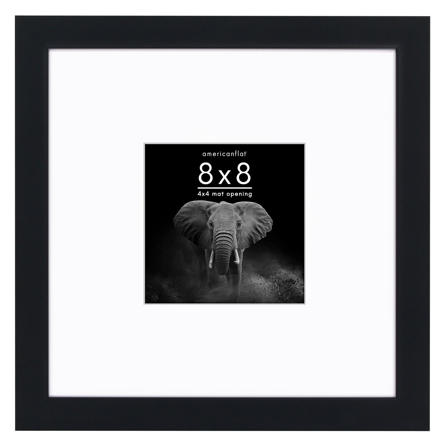 Picture Frame | Gallery Style | With Mat | Protective Glass | Wall Art Display