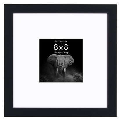Picture Frame | Gallery Style | With Mat | Protective Glass | Wall Art Display