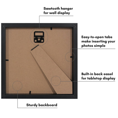 Picture Frame | Gallery Style | With Mat | Protective Glass | Wall Art Display