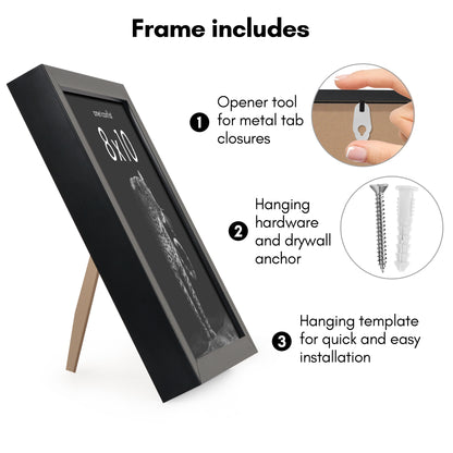 Picture Frame | Gallery Style | Secure Artwork and Photos | Wall Art Decor