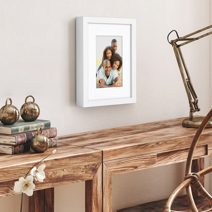 Picture Frame | Gallery Style | With Mat | Protective Glass | Wall Art Display