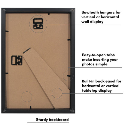 Picture Frame | Gallery Style | Secure Artwork and Photos | Wall Art Decor