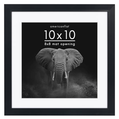 Picture Frame | Gallery Style | With Mat | Protective Glass | Wall Art Display