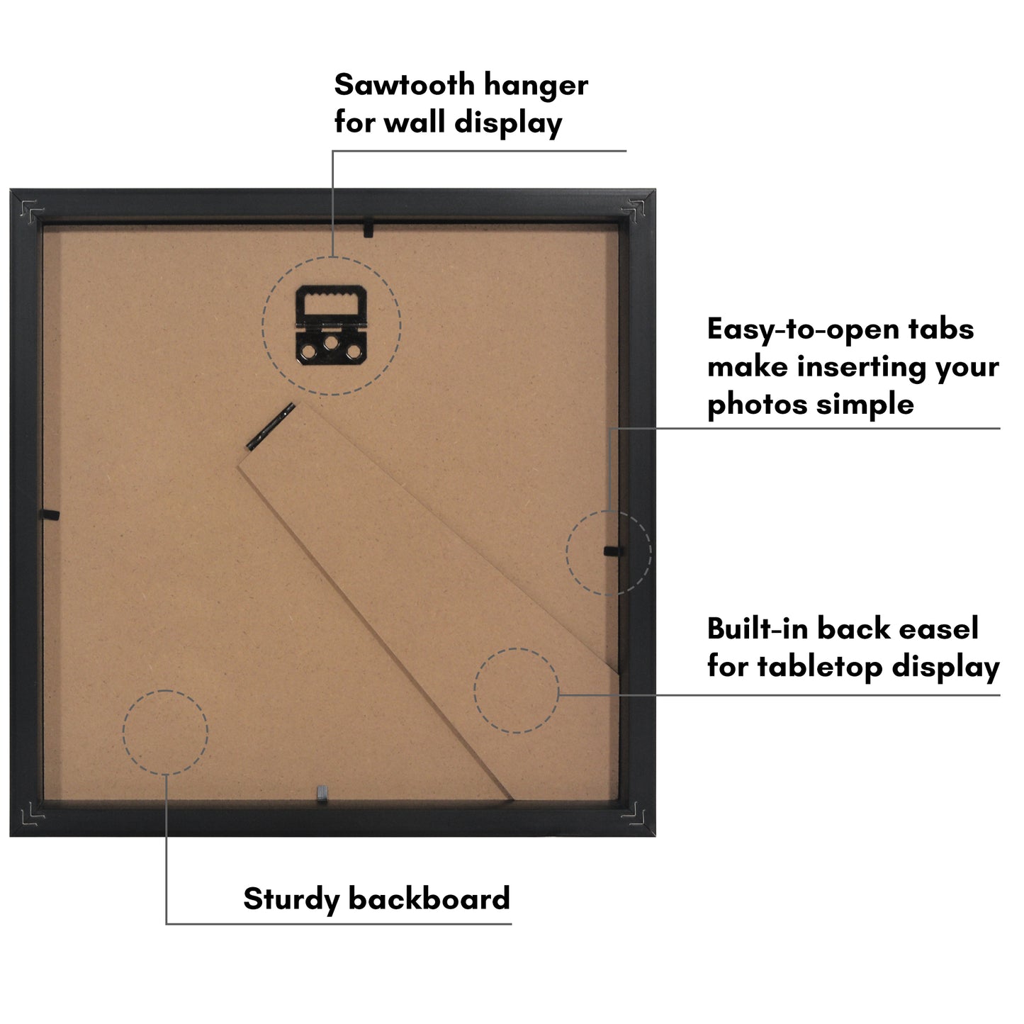 Picture Frame | Gallery Style | With Mat | Protective Glass | Wall Art Display