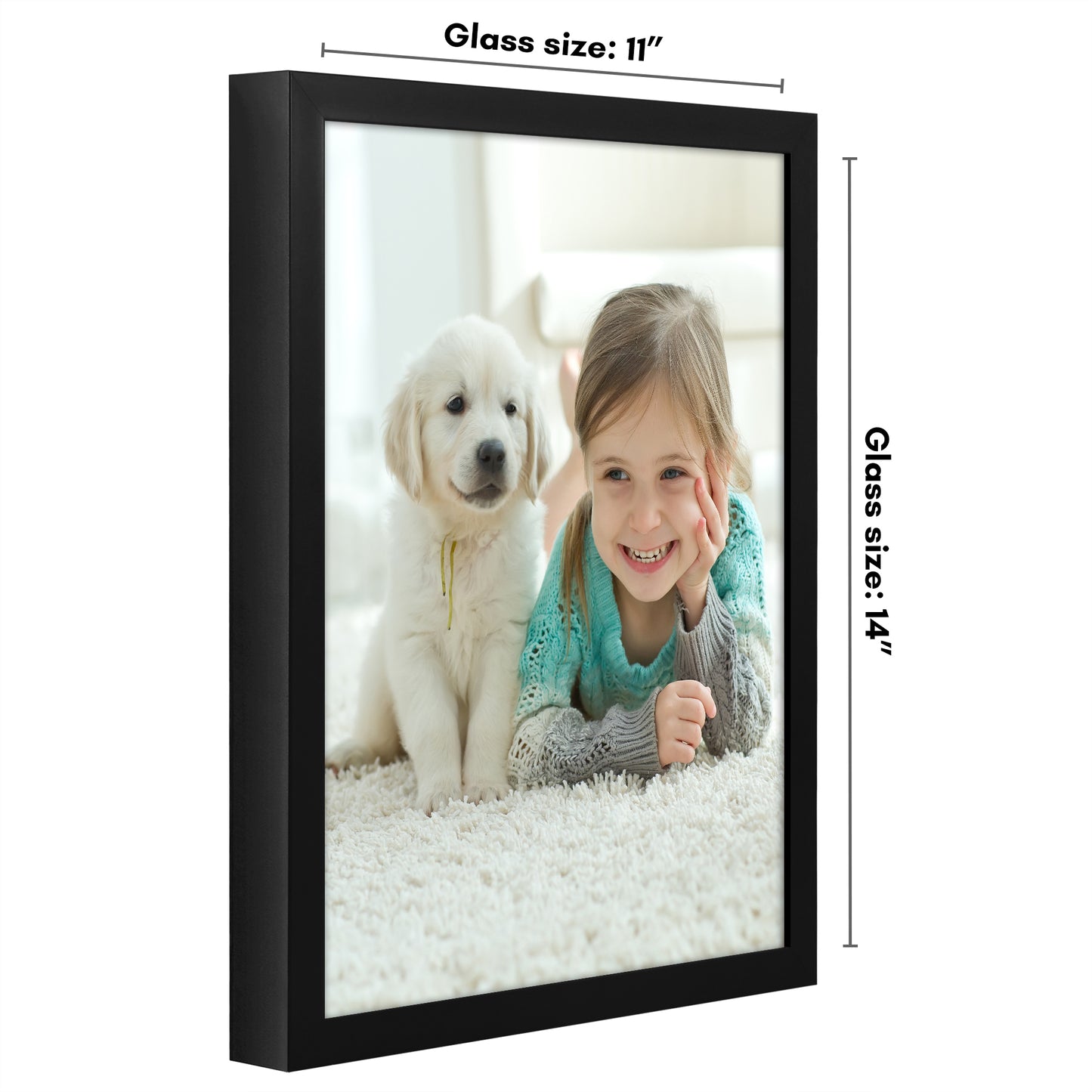 Deep Molding Picture Frame | Americanflat | No Mat | Modern - Premium Quality