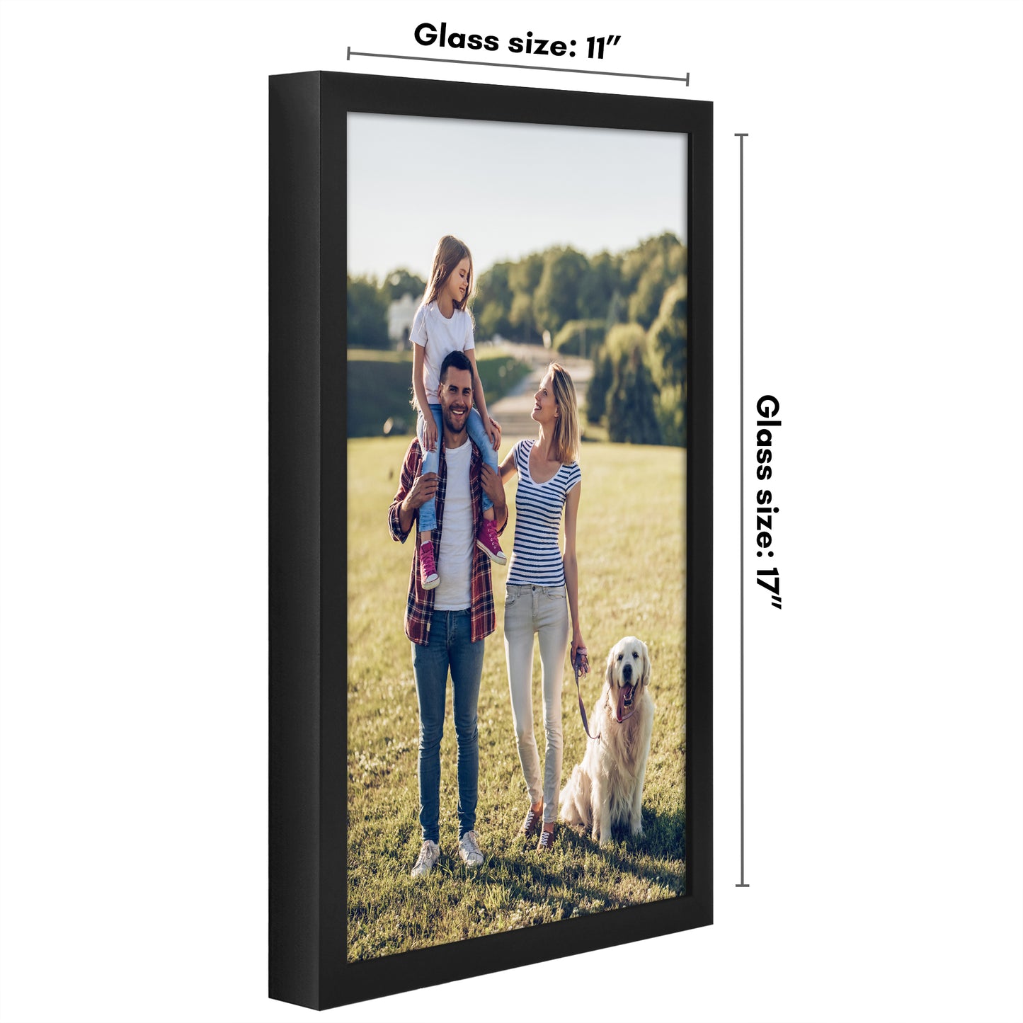 Deep Molding Picture Frame | Americanflat | No Mat | Modern - Premium Quality