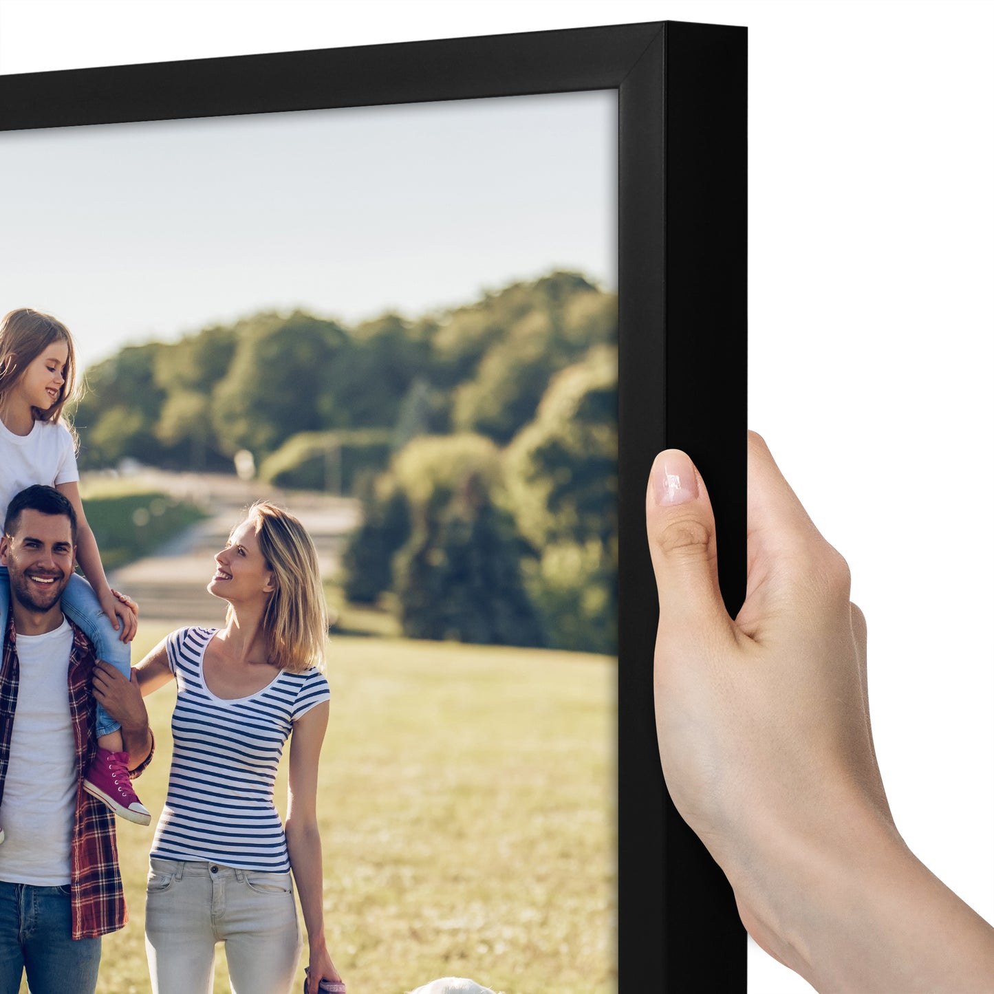 Deep Molding Picture Frame | Americanflat | No Mat | Modern - Premium Quality