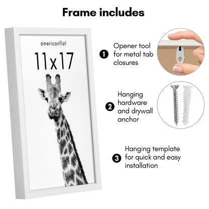 Picture Frame | Gallery Style | Secure Artwork and Photos | Wall Art Decor