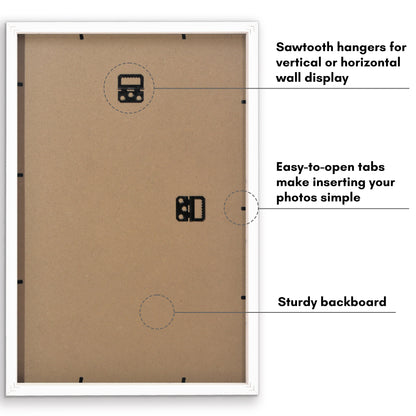 Picture Frame | Gallery Style | Secure Artwork and Photos | Wall Art Decor