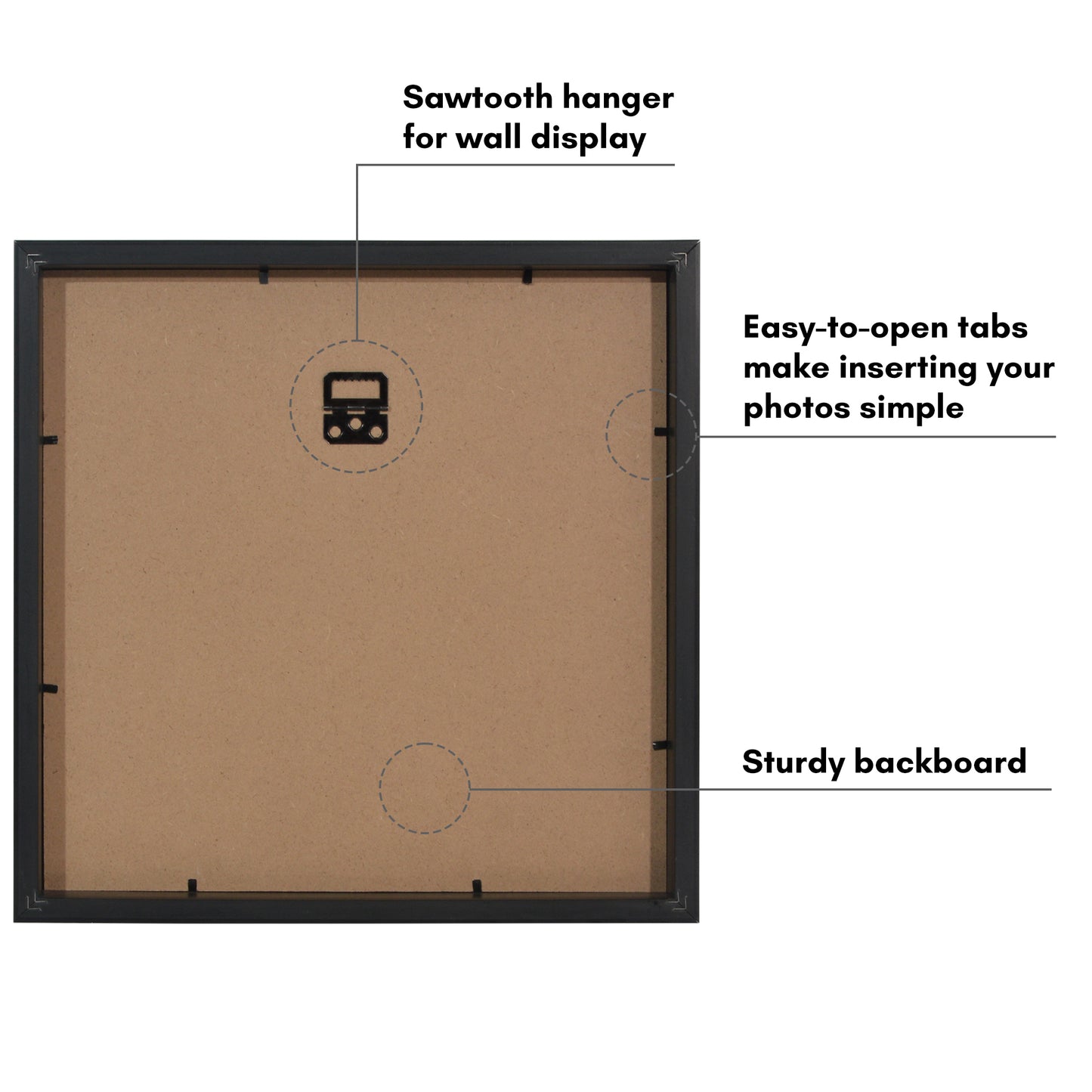 Picture Frame | Gallery Style | With Mat | Protective Glass | Wall Art Display