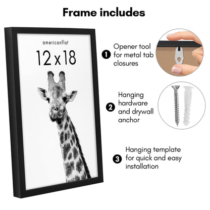 Picture Frame | Gallery Style | Secure Artwork and Photos | Wall Art Decor