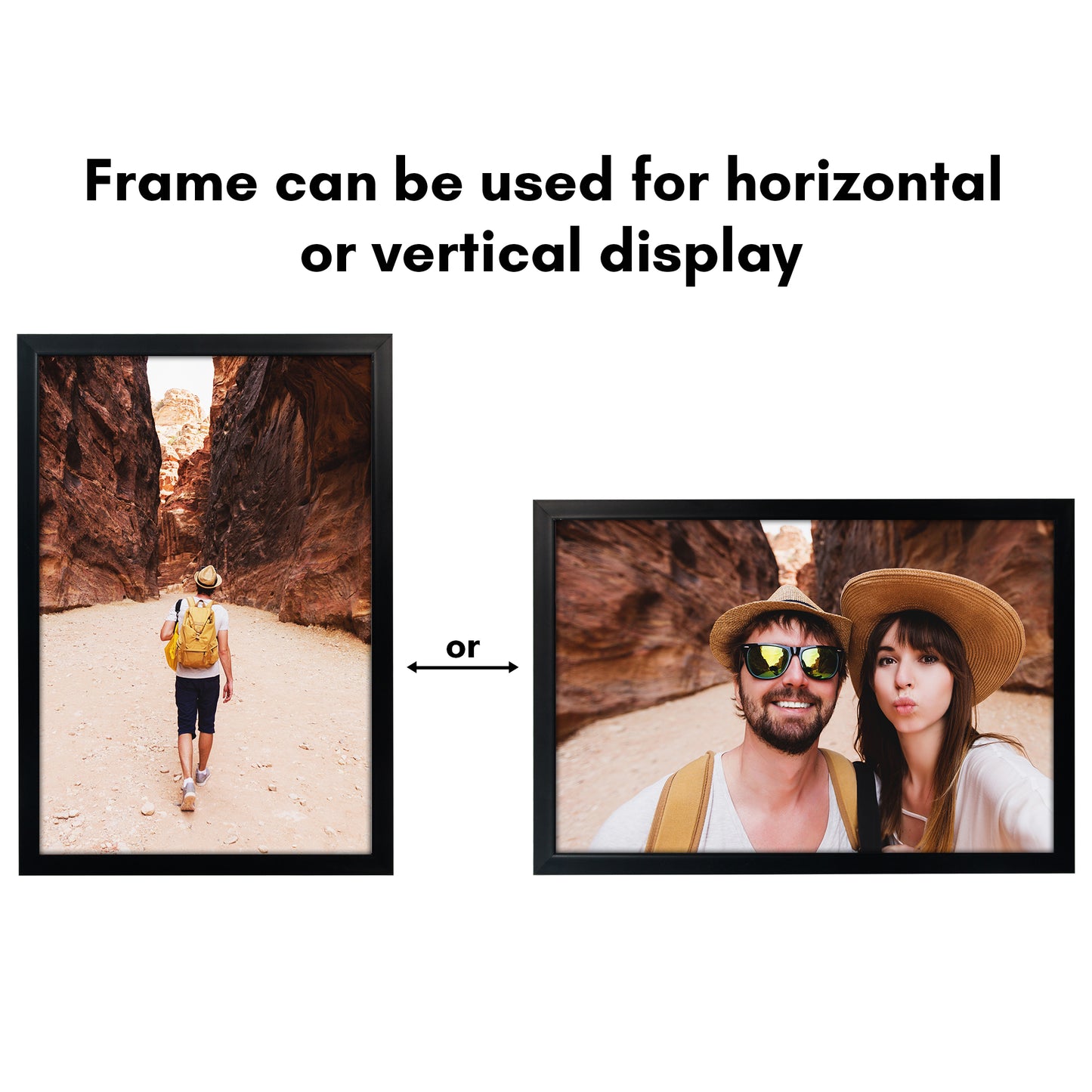 Deep Molding Picture Frame | Americanflat | No Mat | Modern - Premium Quality
