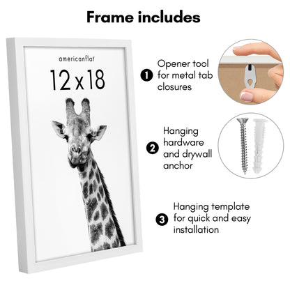 Picture Frame | Gallery Style | Secure Artwork and Photos | Wall Art Decor