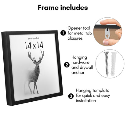 Picture Frame | Gallery Style | Secure Artwork and Photos | Wall Art Decor