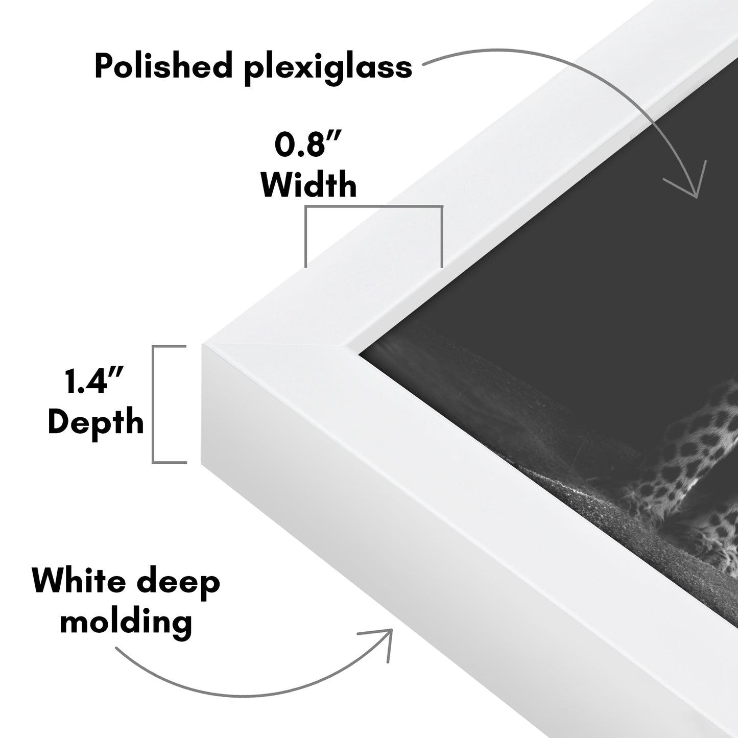 Picture Frame | Gallery Style | Secure Artwork and Photos | Wall Art Decor