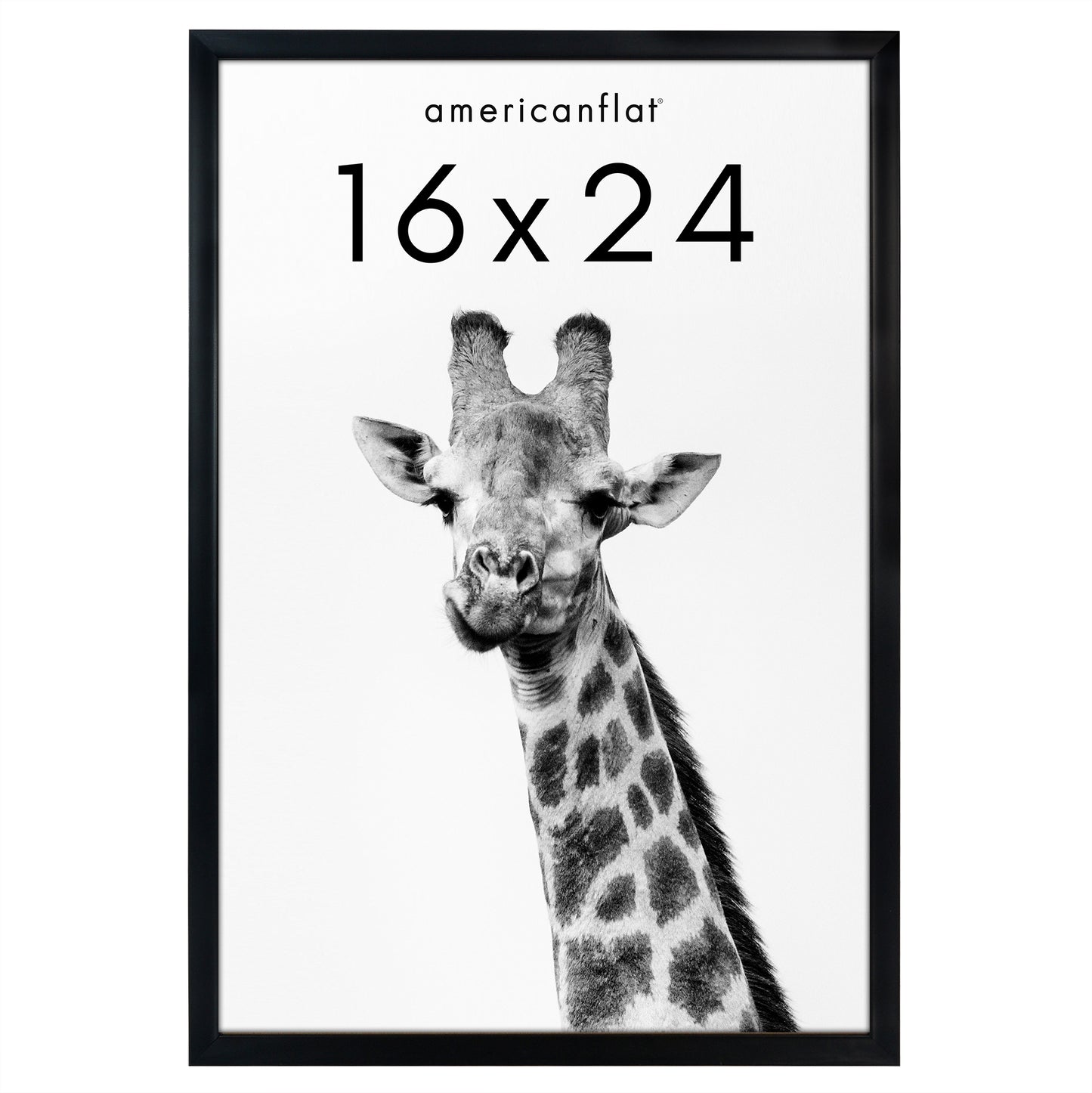 Deep Molding Picture Frame | Americanflat | No Mat | Modern - Premium Quality