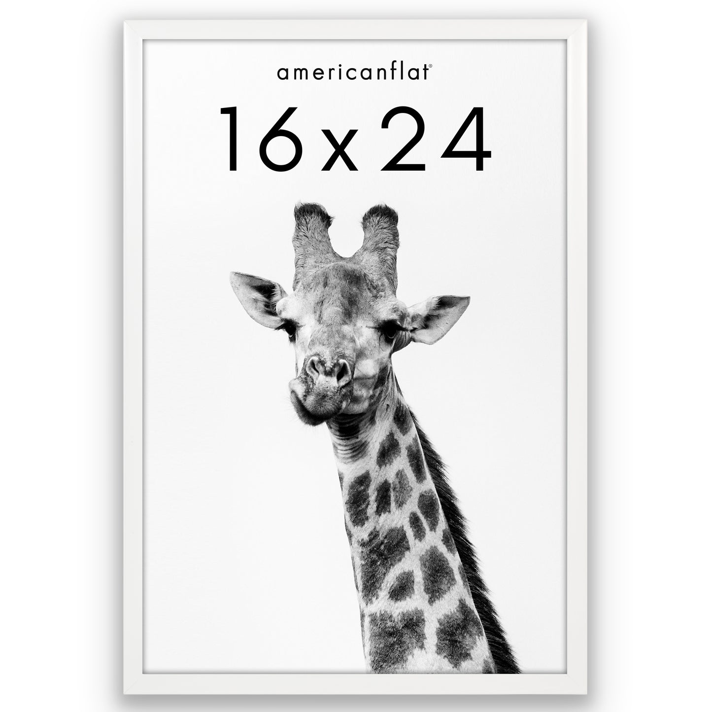 Deep Molding Picture Frame | Americanflat | No Mat | Modern - Premium Quality