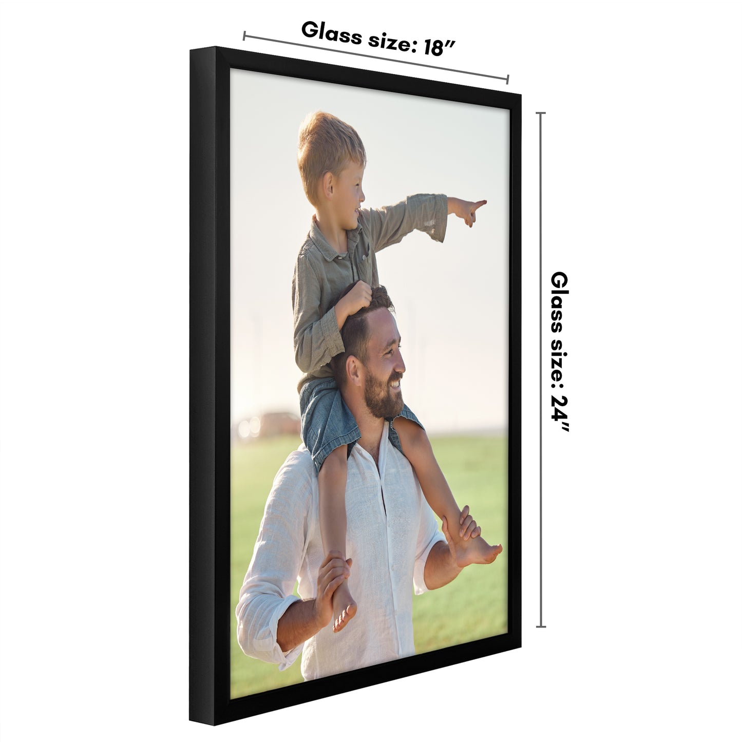 Deep Molding Picture Frame | Americanflat | No Mat | Modern - Premium Quality