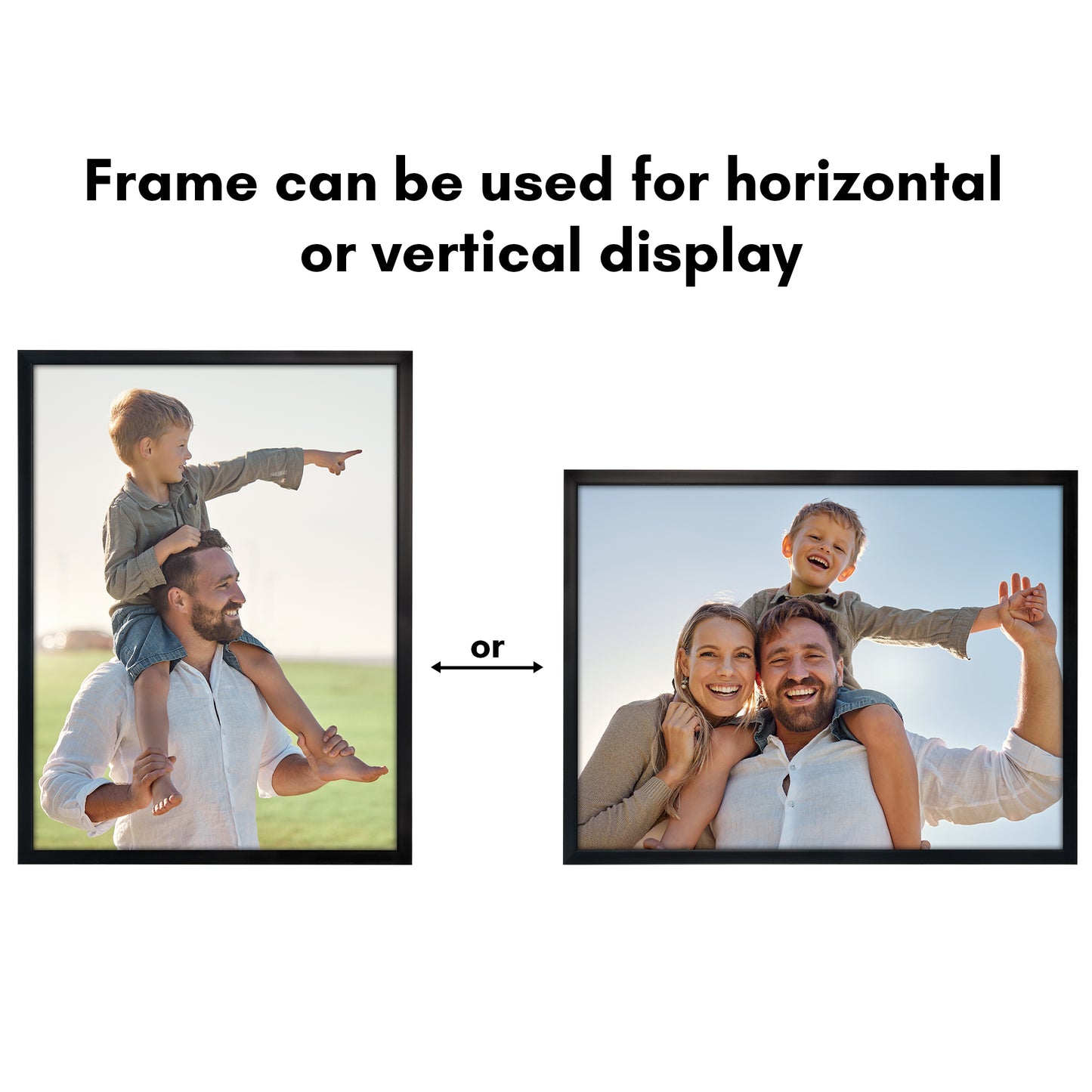 Deep Molding Picture Frame | Americanflat | No Mat | Modern - Premium Quality