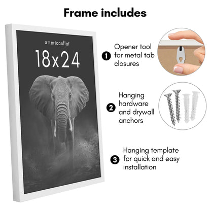 Picture Frame | Gallery Style | Secure Artwork and Photos | Wall Art Decor