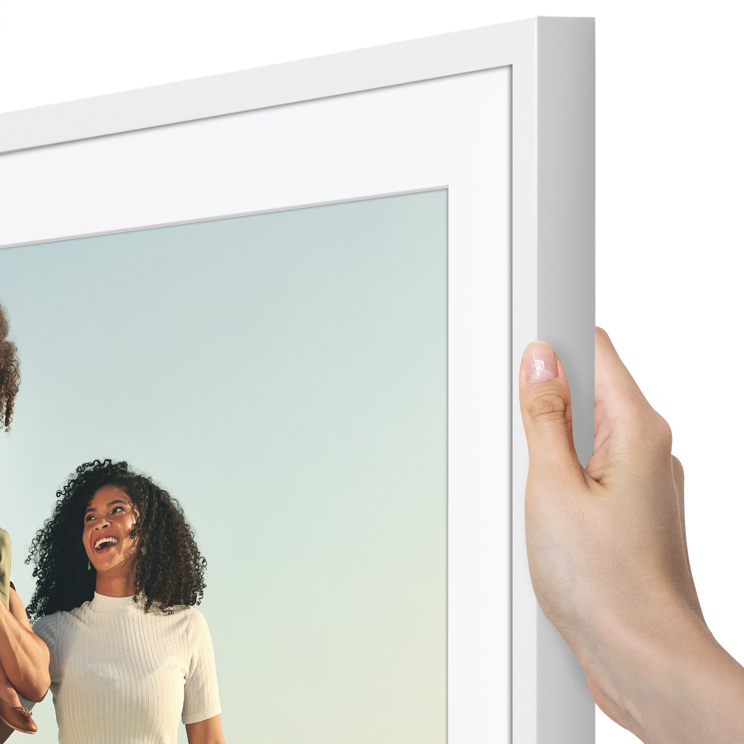 Picture Frame | Gallery Style | With Mat | Protective Glass | Wall Art Display