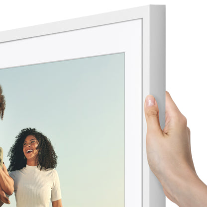 Picture Frame | Gallery Style | With Mat | Protective Glass | Wall Art Display