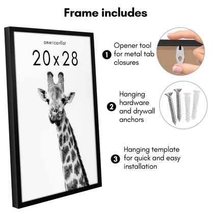 Picture Frame | Gallery Style | Secure Artwork and Photos | Wall Art Decor