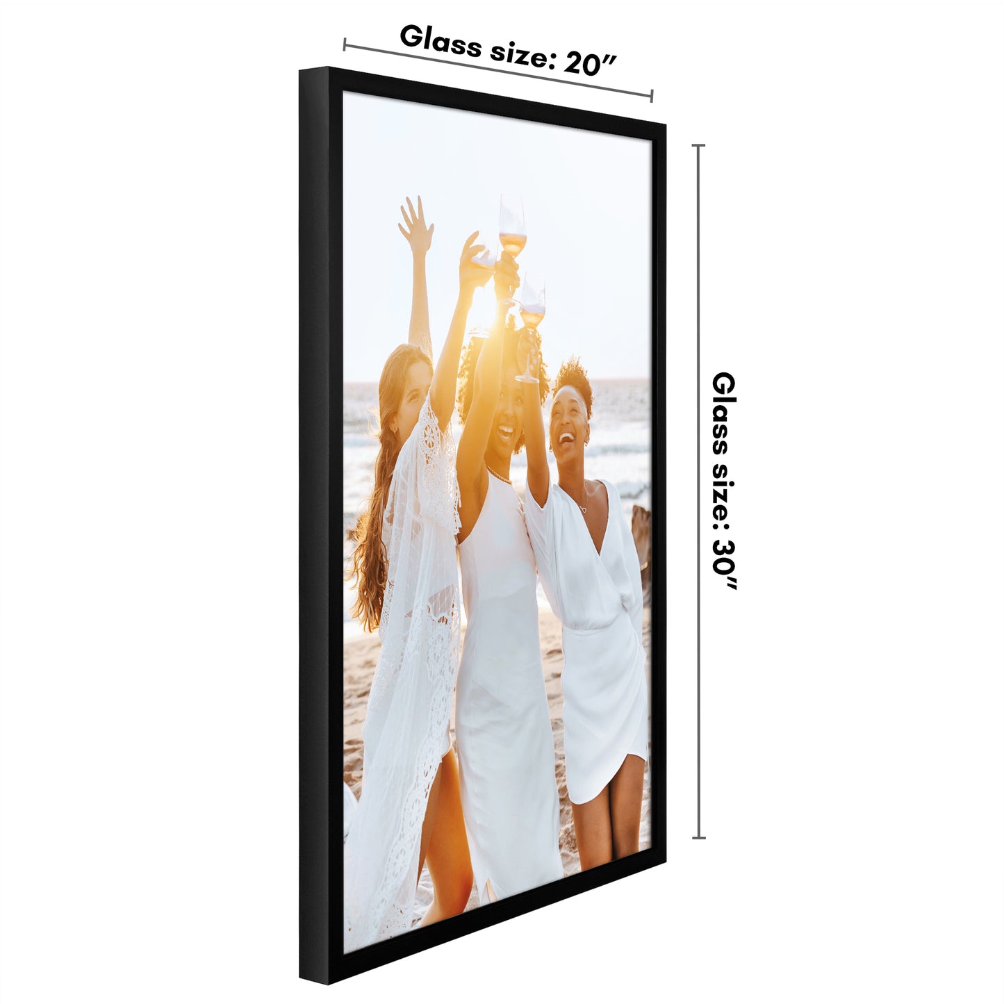 Deep Molding Picture Frame | Americanflat | No Mat | Modern - Premium Quality