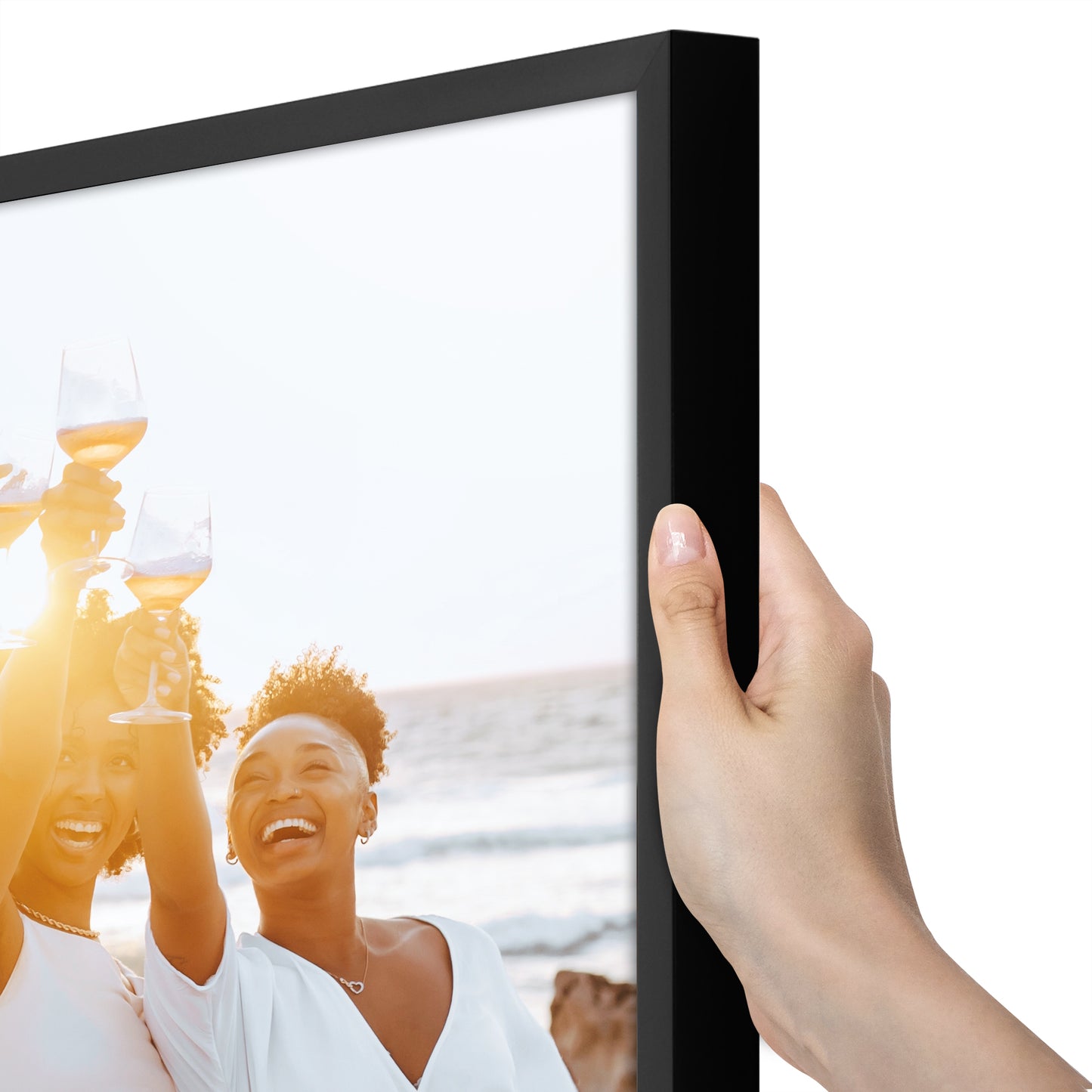 Deep Molding Picture Frame | Americanflat | No Mat | Modern - Premium Quality