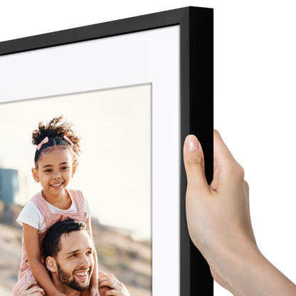 Picture Frame | Gallery Style | With Mat | Protective Glass | Wall Art Display