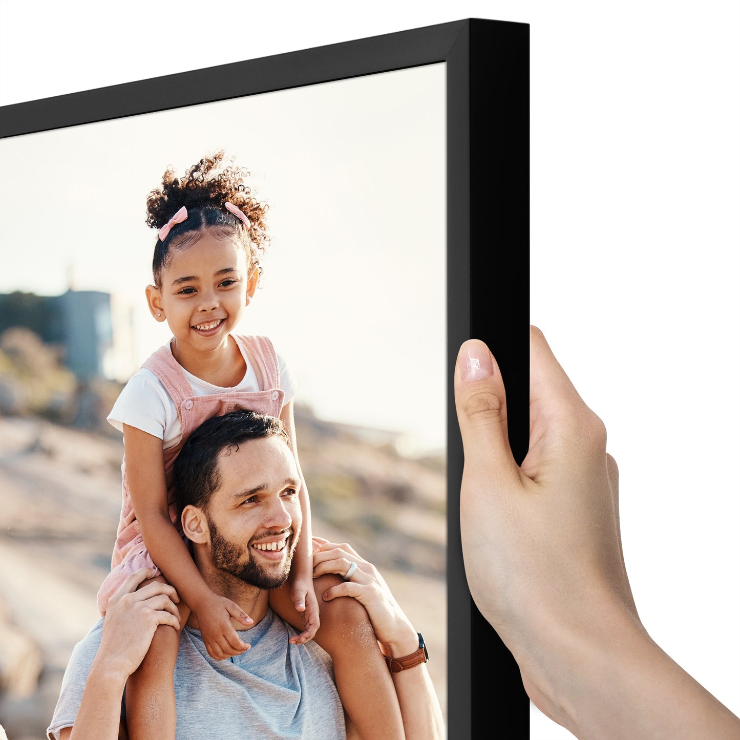 Deep Molding Picture Frame | Americanflat | No Mat | Modern - Premium Quality