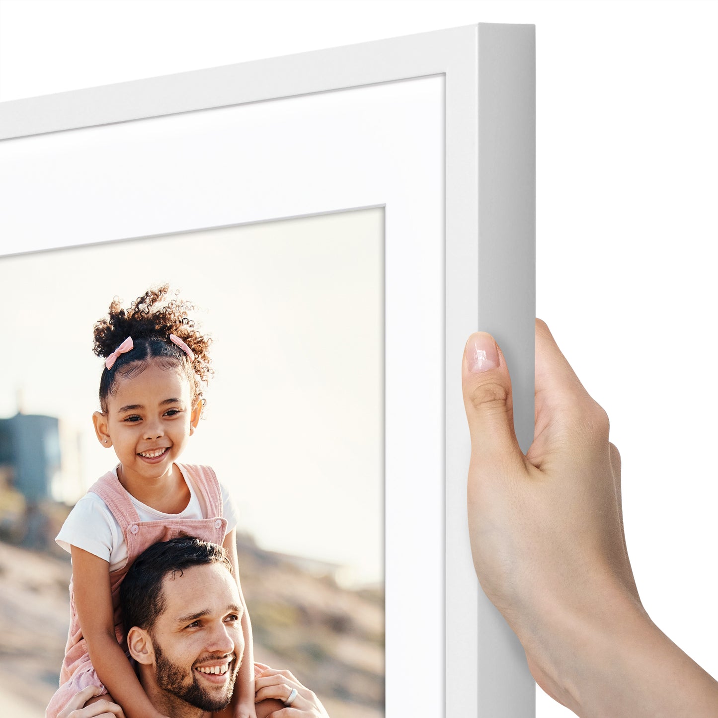 Picture Frame | Gallery Style | With Mat | Protective Glass | Wall Art Display